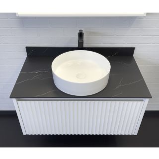 Тумба с раковиной Comforty Марсель 00-00013797 90 см Белая матовая